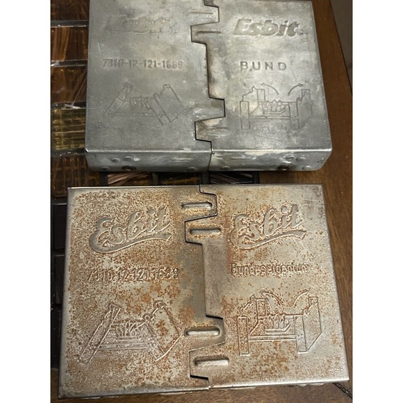 Vintage ESBIT  Pocket Stoves used WWII Lot 2 Germany - Picture 1 of 16
